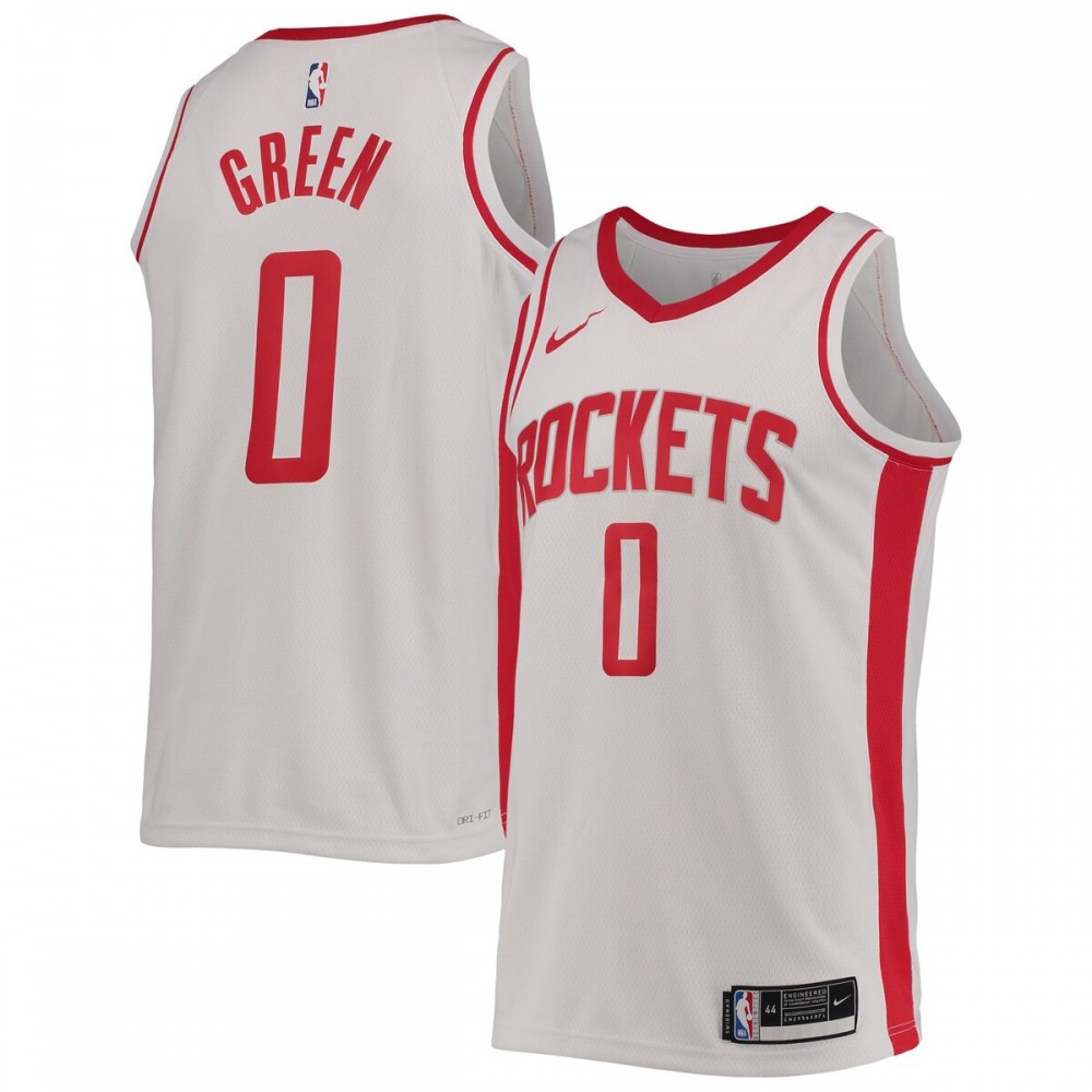 Jalen Green Houston Rockets 2021/22 Swingman Jersey - Association Edition - White-Pro Kit Vault | Brand New 26/27 Sports Jerseys